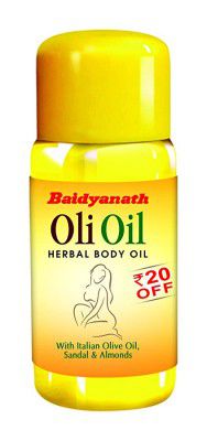 Baidyanath Oli Oil - Pure Olive Oil with Sandalwood and Almonds - 200ml (Pack of 2)
