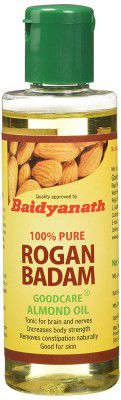 Baidyanath Rogan Badam Oil - 100ml | 100% Pure Sweet Almond Oil Rich in Vitamin E | For Healthy Skin, Hair, Nails, Undereyes