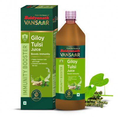 Baidyanath Vansaar Giloy Tulsi Juice | Boosts Immunity for OmniProtection - 1L