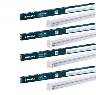 Bajaj 20 Watt Led Batten with Glare Free Lighting (Pack of 4, Cool Day Light)