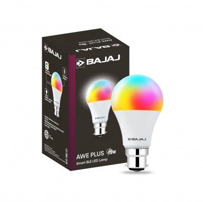 Bajaj 9W Wifi Smart LED Bulb |Bluetooth enabled B22D (Pack Of 1 & Multicolour)
