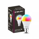 Bajaj 9W Wifi Smart LED Bulb |Bluetooth enabled B22D (Pack Of 1 & Multicolour)...