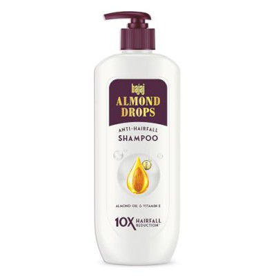 Bajaj Almond Drops Anti Hairfall Shampoo with Almond Oil & Vitamin E | For 10X Hairfall Reduction - 340ML