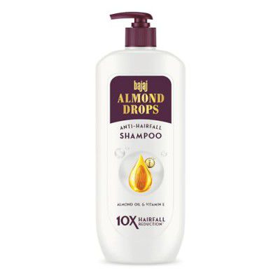 Bajaj Almond Drops Anti Hairfall Shampoo with Almond Oil & Vitamin E | For 10X Hairfall Reduction* & Soft, Shiny Hair* | - 625ML