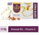 BAJAJ Almond Drops Moisturising Soap Pack of 5 with Almond Oil & Vitamin E (5 x 125 g)...