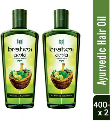 BAJAJ Brahmi Amla Hair Oil 400ml Pack of 2 Hair Oil (800 ml)