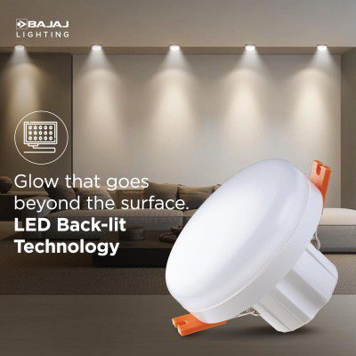Bajaj Celesta LED Deep Downlight 5W | for Smaller Spaces | Natural Day Light