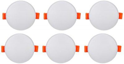 Bajaj Celesta LED Downlight 3-in-1 CCT | 5W LED Downlight | for Smaller Spaces | Long Life of 25000 Hours (Pack of 6)