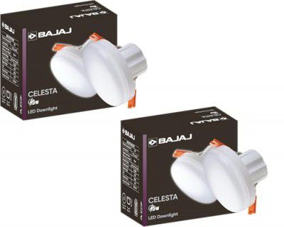 Bajaj Celesta LED Downlight 5W 3-In-1 Colour (Pack of 2)