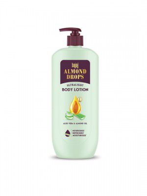 Bajaj Consumer Care Almond Drops Ultralight Body Lotion with Aloe Vera - 600 ml