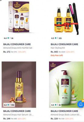 Myntra : Upto 65% OFF - Bajaj Conumer Care Personal Care Product