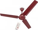 BAJAJ Crest Turbo BLDC 5 Star 1200 mm 3 Blade Ceiling Fan  (BLDC Motor with Remote | Red Walnut | Pack of 1)...