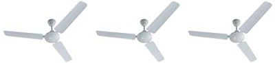 Bajaj Frore 1200 mm (48") Star Rated Ceiling Fans for Home 2-Yr Warranty White (Pack of 3)