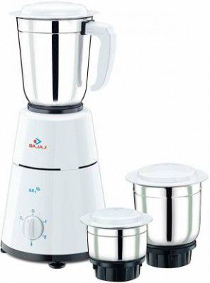 BAJAJ GX-1 500-Watt Mixer Grinder with 3 Jar QAWDEFF12334 500 Mixer Grinder 