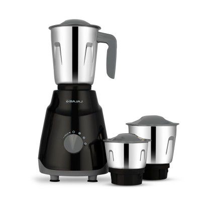 Bajaj GX1 Ninja Series 500W Mixer Grinder With 3 Jars (Stainless Steel Jars) | 2 Yrs Warranty
