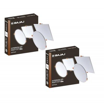 Bajaj Hyperion LED Multi CCT Panel 10W Round  (Pack of 2)