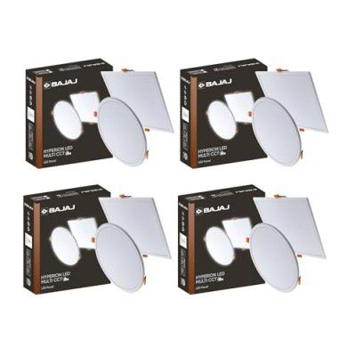 Bajaj Hyperion LED Multi CCT Panel 5W Square - Pack of 4