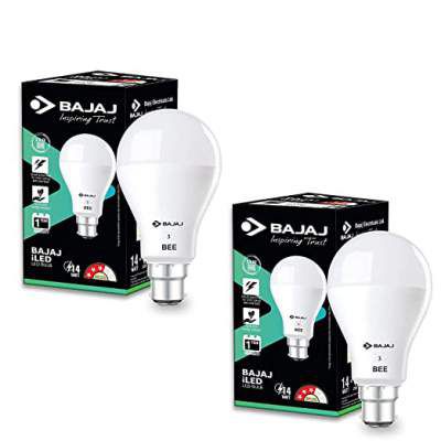 Bajaj iLED Lamps 14w Cool Day Light B22 (3 Star Lamp) (Pack of 2)