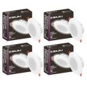 Bajaj Ivora Compact Downlight 3-in-1 CCT | 3W LED Downlight | Long Life of 25000 Hours (Multi CCT, Pack of 4)...