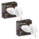 Bajaj Ivora Compact Downlight 3-in-1 Colour | 3W LED Downlight | for Smaller Spaces | Long Life of 25000 Hours (Multi Colour, Pack of 2)...