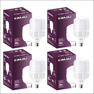 Bajaj Ivora HB HW LED Lamp 50W CDL B22 | Energy Efficient | Instant On | 4 Kv Surge Protection | LED Bulb For Home, Pack of 4