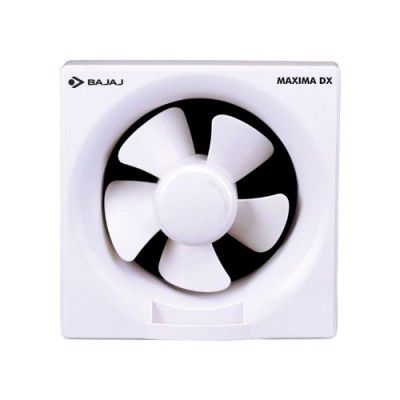 Bajaj Maxima DLX 150 MM Exhaust Fan  | Strong Air Suction, Rust Proof Body & Dust Protection Back Shutters | Voltage Protection | 100% Copper Motor | 2-Yr Warranty | White
