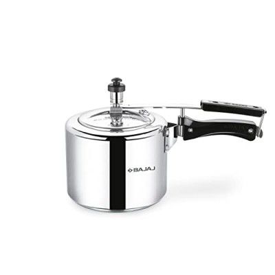 Bajaj New Shakti 3 Litres Inner Lid Aluminium Pressure Cooker | Silver