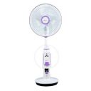 Bajaj Nuvo 400 mm Plum Purple Table Cum Pedestal Fan with BLDC Motor and Remote Control Operation, Regular...