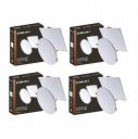 Bajaj Polycarbonate Hyperion LED Multi CCT Panel | 5W Square LED Surface Light | White Body (Pack of 4)...