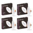 Bajaj Polycarbonate Ivora Compact Downlight 3-in-1 Colour | 5W LED Downlight (Multi Colour, Pack of 4)...