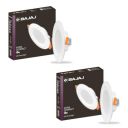 Bajaj Polycarbonate Ivora Compact Downlight 5W 3-in-1 Colour (Pack of 2)...