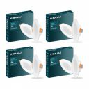 Bajaj Polycarbonate Ivora Compact Downlight | 5W LED Downlight | Soothing Light (Warm Day Light, Pack of 4)...