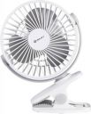BAJAJ Pygmy Mini Sweep (USB Charging) 110 mm Silent Operation 3 Blade Table Fan  (White, Pack of 1)...