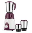 Bajaj Rex Mixer Grinder 500W|Mixie For Kitchen With Nutri-Pro Features|3 SS Mixer Jars For Heavy Duty Grinding|2 Year Warranty By Bajaj|Purple...