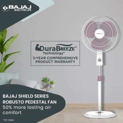 Bajaj Robusto 400mm Oscillating Pedestal Fan