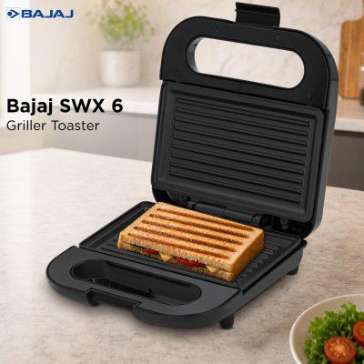 Bajaj SWX 6 800-Watt 2-Slice Sandwich Griller 