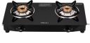 Bajaj UCX 2B Powder Coated Glasstop Gas Stove, 2 Burners, Black...