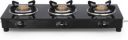 Bajaj UCX 3B Powder Coated Glasstop Gas Stove, 3 Burners, Black...
