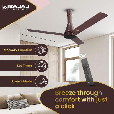 Bajaj Voittaa 1200MM BLDC Ceiling | BEE 5 Star Rated Energy Efficient [ Chocolate Brown ]