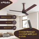 Bajaj Voittaa 1200MM BLDC Ceiling | BEE 5 Star Rated Energy Efficient [ Chocolate Brown ]...