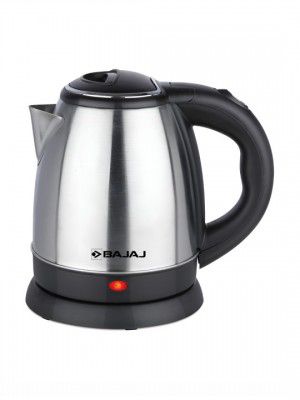 Bajaj Black & Silver-Toned Stainless Steel Electric Kettle 1.5 L