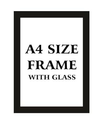Balaji Photo Frame A4 Size Wall Photo Frame for Home, Living Room and Office Decoration- Black (A4SizeFrame-01)