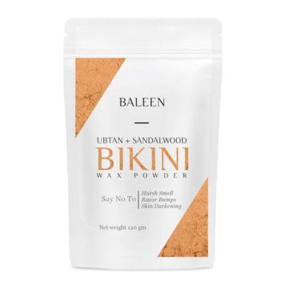 BALEEN Bikini Wax P-Owder Women | Wax Powder For Hair Removal With Ubtan & Sandalwood - 120 Gm