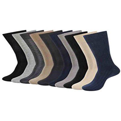 Balenzia Men Combo Pack of Mercerized and Combed Cotton Socks - Pack of 8