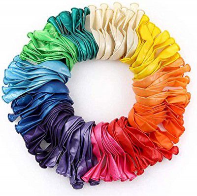 Balloons 50 Piece Latex Balloon for Party Decoration, Birthday Baby Shower Wedding Anniversary Graduation Retirement Party Supplies or Arch Decoration (Multi Color)