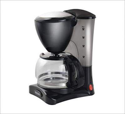 BALTRA Austin coffee Maker with Anti Drip Keep Warm Function Detachable Coffee Filter Includes 100% Borosilicate Glass Carafe Jar (Black)