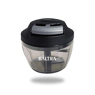 BALTRA Kwik Handy Manual Food Chopper Vegetable Cutter 450 ml, gray (BHC-201)
