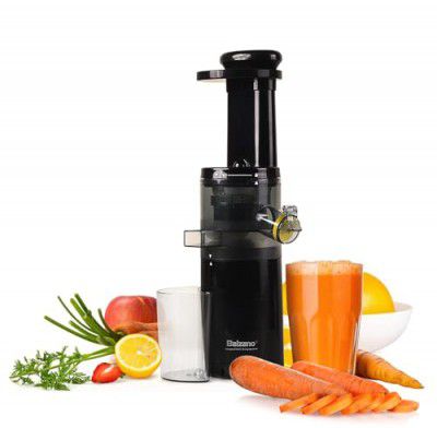 Balzano Cold Press Juicer, Slow Juicer, Black, 100W