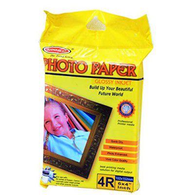 Bambalio BPG-185-4R CLASSIC 185 Gsm 200 Sheets Glossy Photo Paper Post Card Size (4X 6)