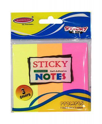 Bambalio SN-30 PO6 3x1-inch Sticky Note Pad (Pack of 6)